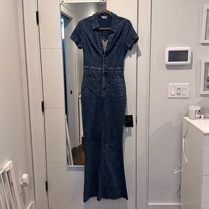 Free People Show Me Your Mumu Denim Jumpsuit